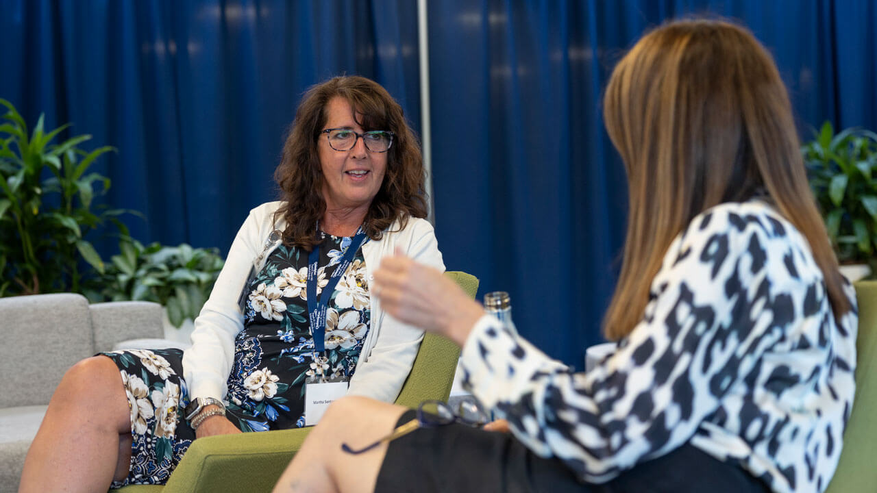 School of Medicine faculty members speak during a panel discussion